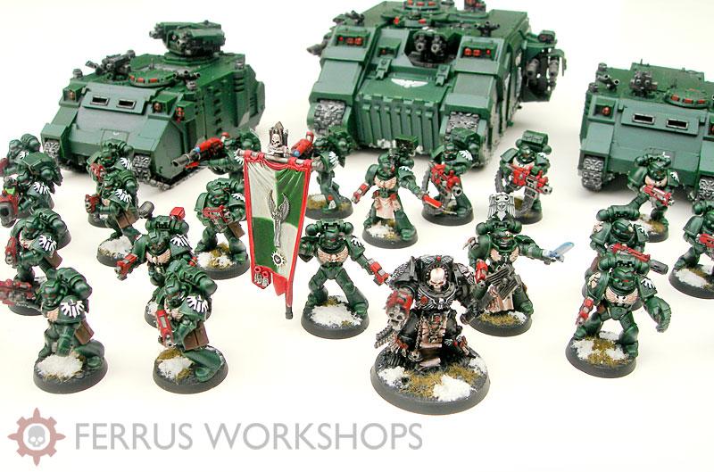 Dark Angels, Space Marines DA Army mid shot Gallery DakkaDakka